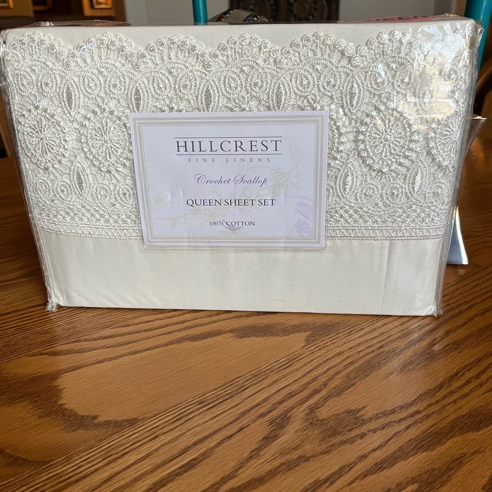 Hillcrest Queen size sheet set..NWOT. 100% cotton!!